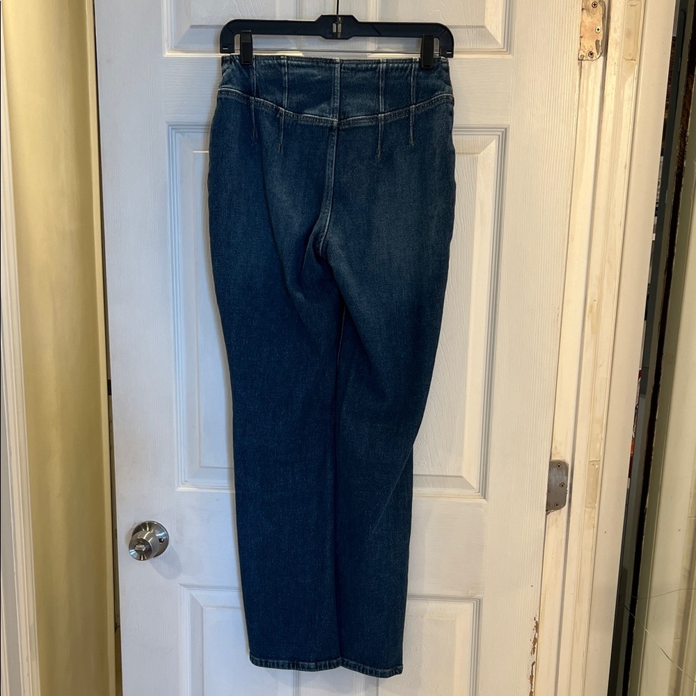 We The Free People Dark Blue Flare Jeans - Picture 6 of 8
